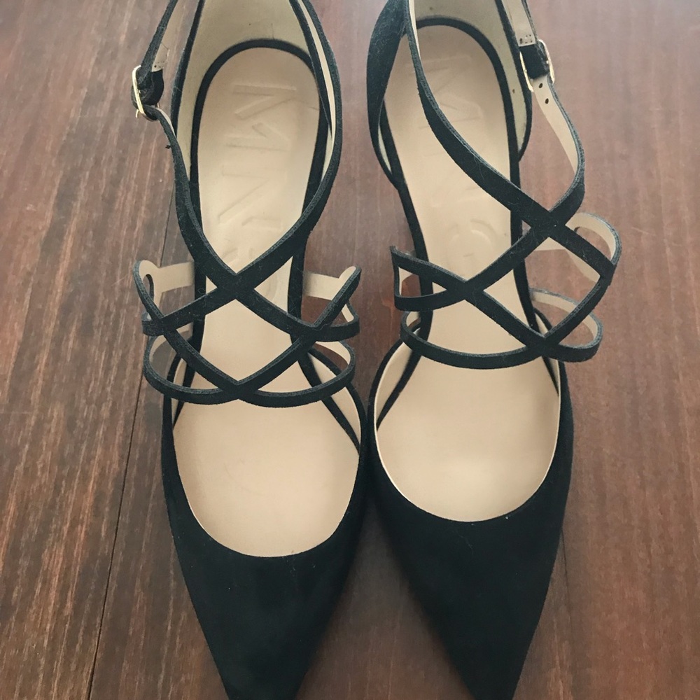 Mango black heels